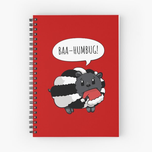 Item preview, Black and White Sheep saying Baa Humbug (On Red) designed and sold by STUDIO-72.