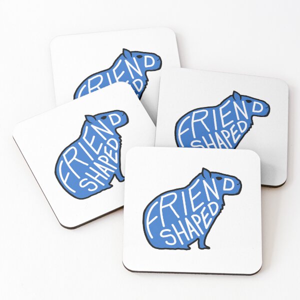 Item preview, Capybara is friend-shaped - Blue designed and sold by thelittleforest.