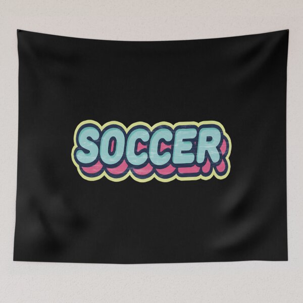 Item preview, Soccer Sticker Style text Classic  designed and sold by vasicsalynf.