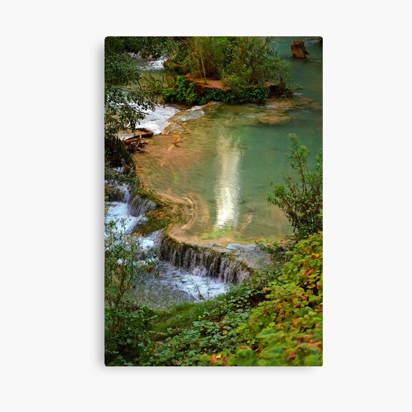 Moony Falls Reflection Canvas Print