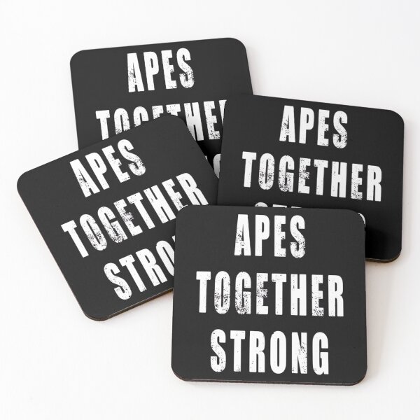 Item preview, Apes Together Strong Distressed White Text  designed and sold by natzeelvers5.