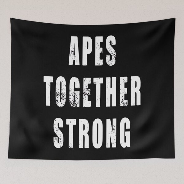 Item preview, Apes Together Strong Distressed White Text  designed and sold by natzeelvers5.