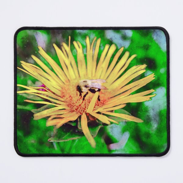 Item preview, Bee On Elecampane Flower 2 designed and sold by Robert Alsop.