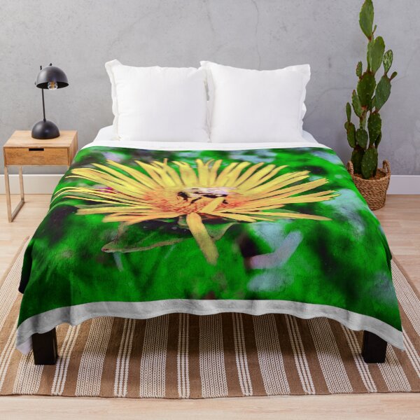 Item preview, Bee On Elecampane Flower 2 designed and sold by Robert Alsop.