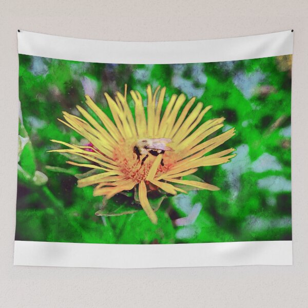 Item preview, Bee On Elecampane Flower 2 designed and sold by Robert Alsop.