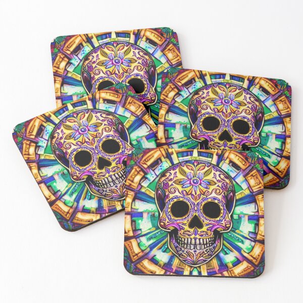 Item preview, Sugar skull, Santa Muerte,Victorian Ghotic Floral Skull, skull with floral designed and sold by ValleyDream.