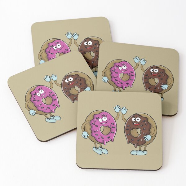Item preview, Funny donuts friends doing hi five hand gesture designed and sold by Donutlovers.