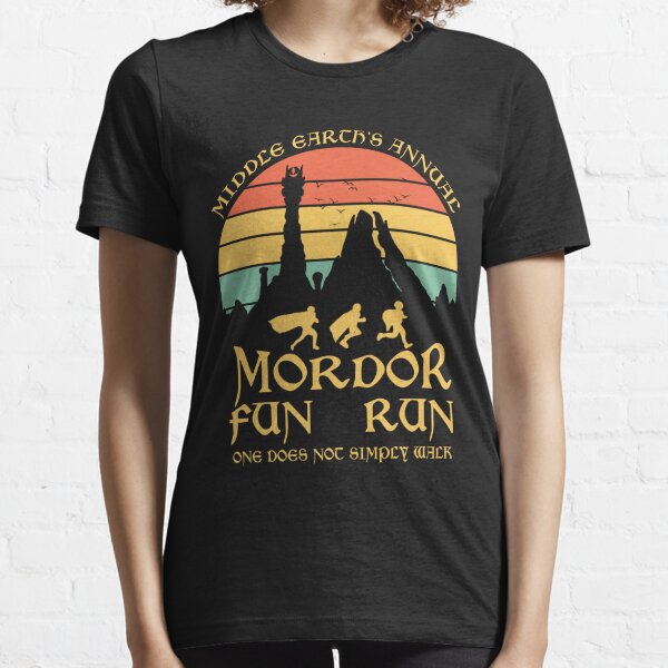 Graphic Tees Mordor Fun Run T-Shirt Funny Novelty Design Shirts Super Power Of The Ring Essential T-Shirt