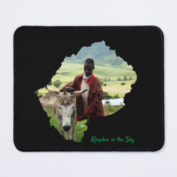 Item preview, Lesotho map showing a boy with his donkey designed and sold by RockSolidZA.