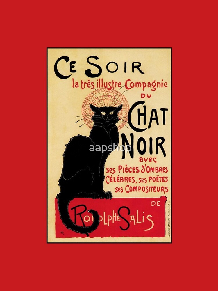 Disover The black cat, le chat noir famous art nouveau ad  Iphone Case