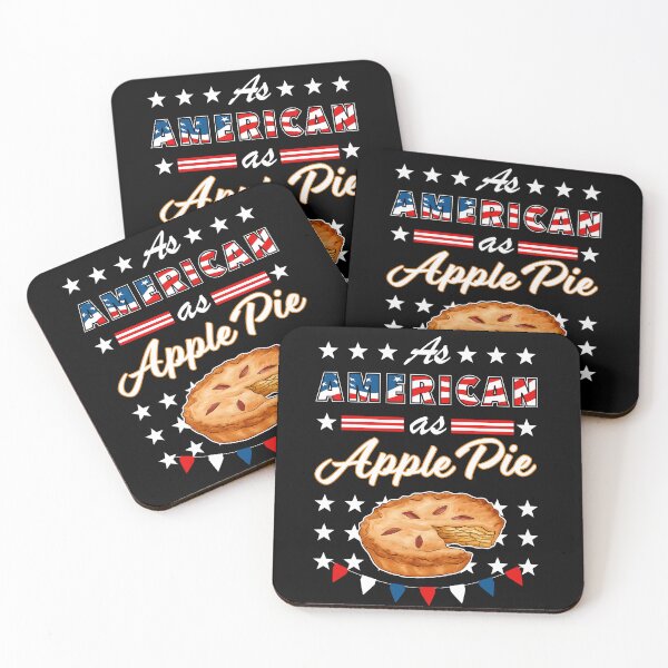 Item preview, As American As Apple Pie Funny USA 4th of July Patriotic designed and sold by SuperFreshArt.
