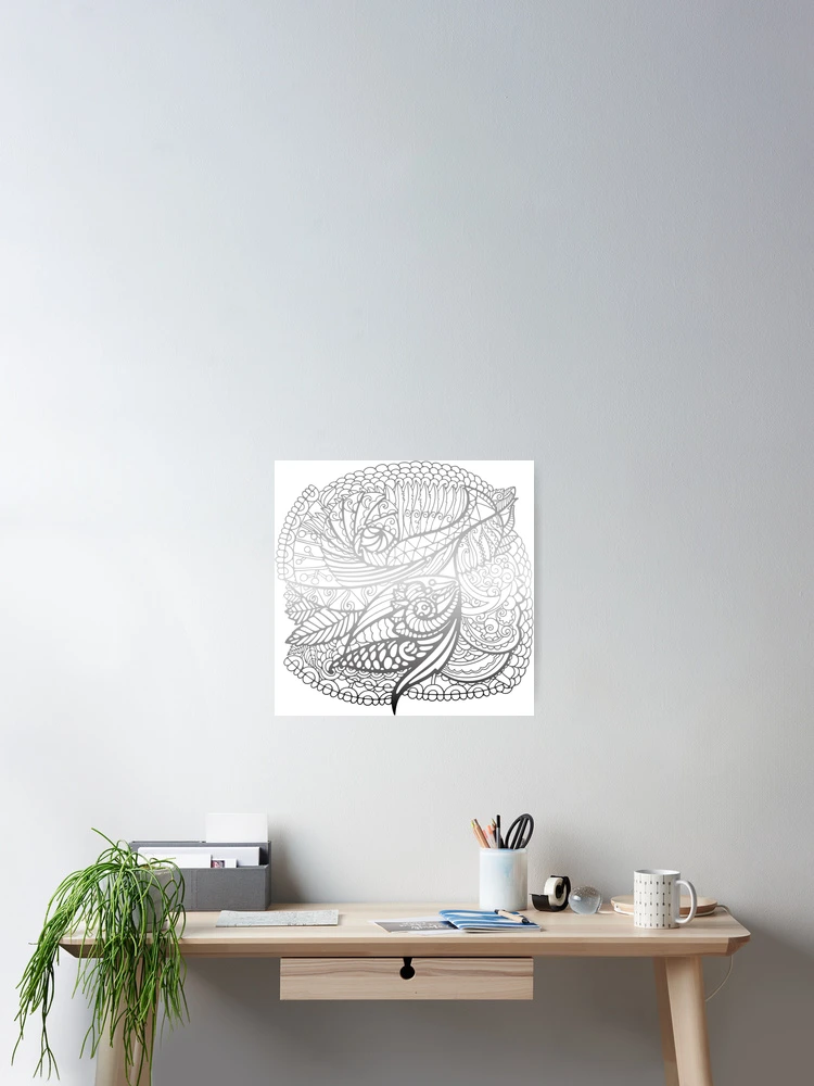 Thumbnail 2 of 3, Poster, Grey Pattern designed and sold by Rif Khasanov.