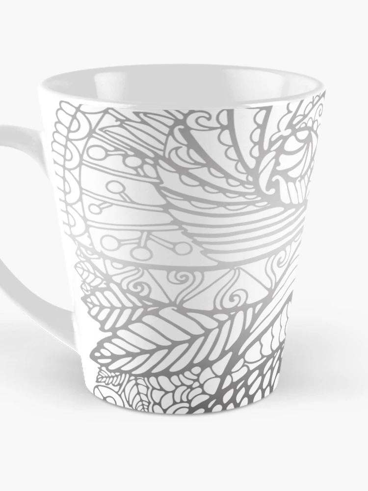 Thumbnail 3 of 4, Coffee Mug, Grey Pattern designed and sold by Rif Khasanov.