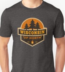 Retro Wisconsin Up North Unisex T-Shirt