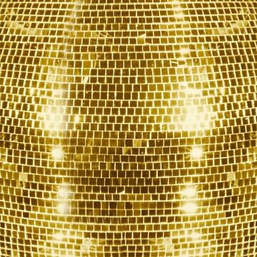 Real Disco ball gold disco fever boogie dance 70s club disco party  checkered  Magnet for Sale by weird83