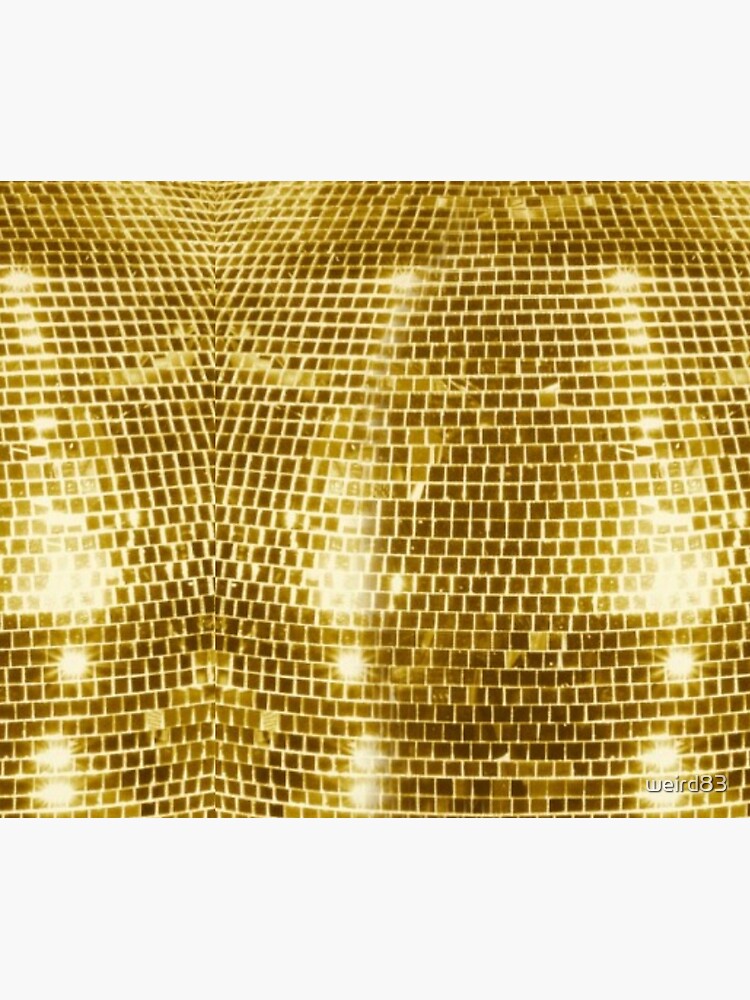 Real Disco ball gold disco fever boogie dance 70s club disco party  checkered  Photographic Print for Sale by weird83