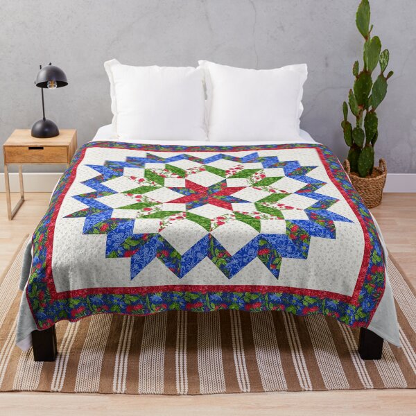 Item preview, quilt,patchwork quilt,quilt pattern,pennsylvannia dutch quilt,lancaster pa,star quilt,farmhouse style designed and sold by Nostrathomas66.