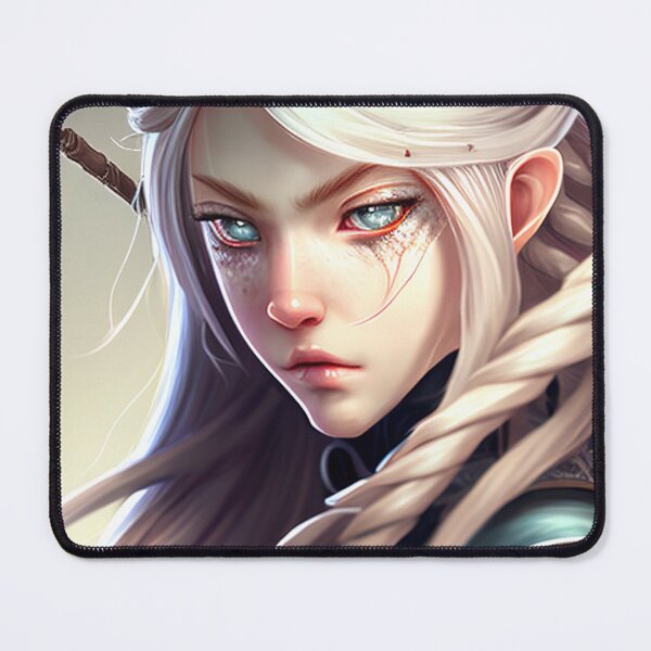 Item preview, Elven anime character warrior designed and sold by 100PercentOtaku.