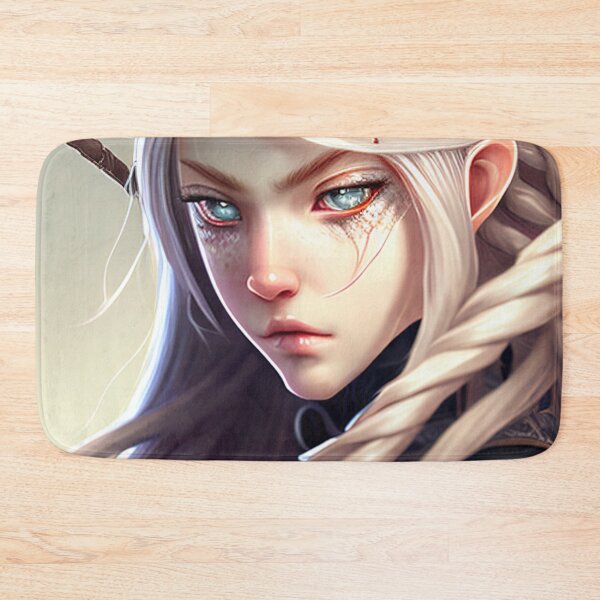 Item preview, Elven anime character warrior designed and sold by 100PercentOtaku.