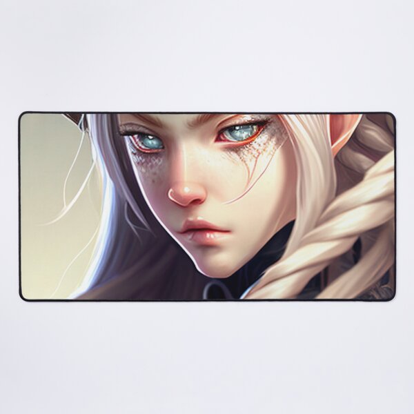 Item preview, Elven anime character warrior designed and sold by 100PercentOtaku.
