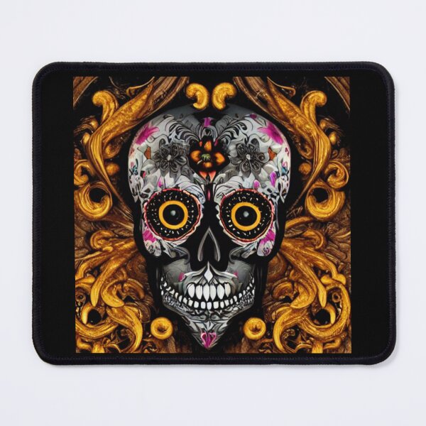 Item preview, Sugar skull, Santa Muerte,Victorian Ghotic Floral Skull, skull with floral designed and sold by ValleyDream.
