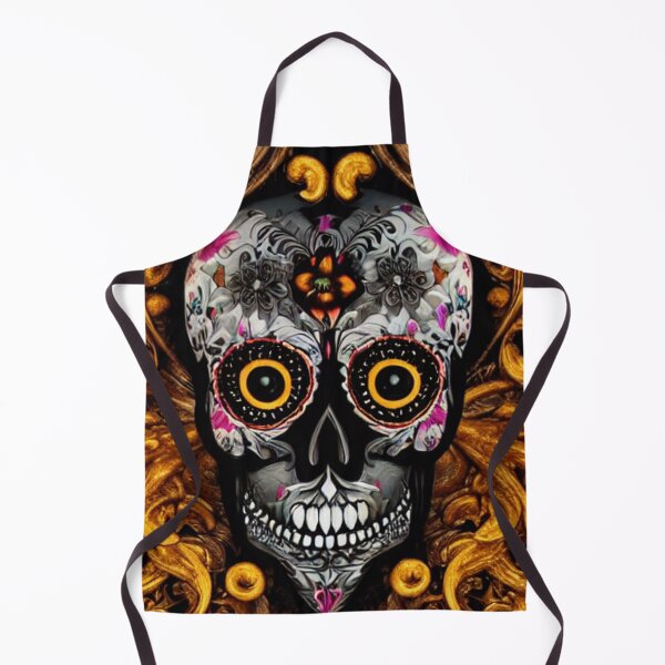Item preview, Sugar skull, Santa Muerte,Victorian Ghotic Floral Skull, skull with floral designed and sold by ValleyDream.
