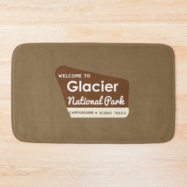 Artikelvorschau, Eingangsschild zum Glacier National Park entworfen und verkauft von Lil-Bit-Batty.