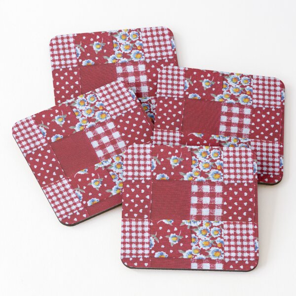 Item preview, Red vintage retro patchwork designed and sold by reka88.