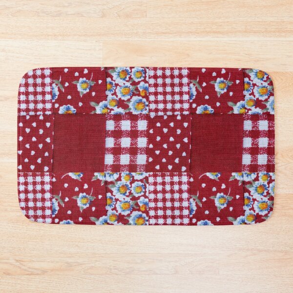 Item preview, Red vintage retro patchwork designed and sold by reka88.