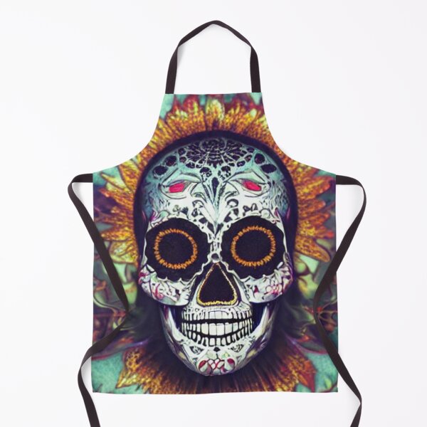 Item preview, Sugar skull, Santa Muerte,Victorian Ghotic Floral Skull, skull with floral designed and sold by ValleyDream.