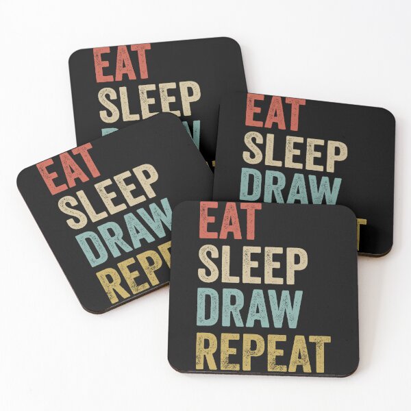 Item preview, Eat Sleep Draw Repeat Artist Drawing designed and sold by PandaPope.