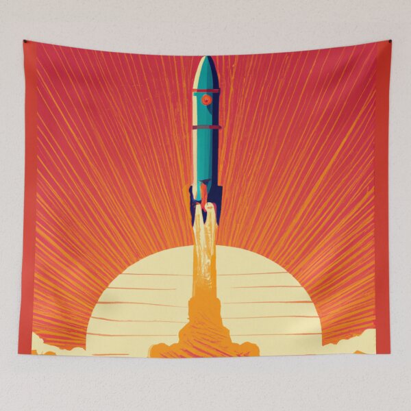 Item preview, Rocket taking off  designed and sold by SJG-digital.