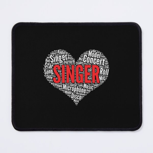 Item preview, Singer Heart Shape Word Cloud Design graphic designed and sold by hemkerkeisyau.