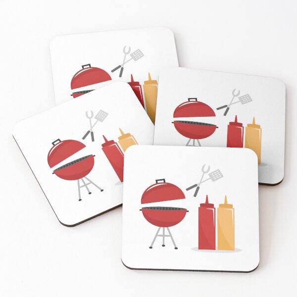 Item preview, Barbecue Grill Ketchup Mustard designed and sold by Pixel4Art.