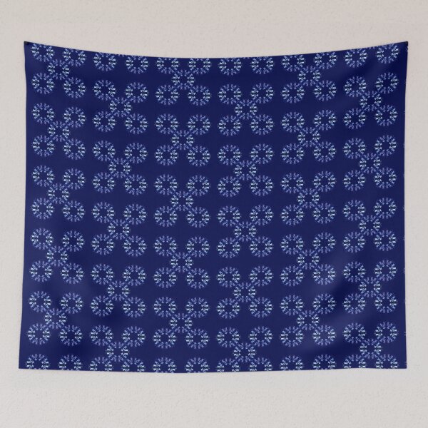 Item preview, Baroque style circles navy texture. designed and sold by Stellagala.