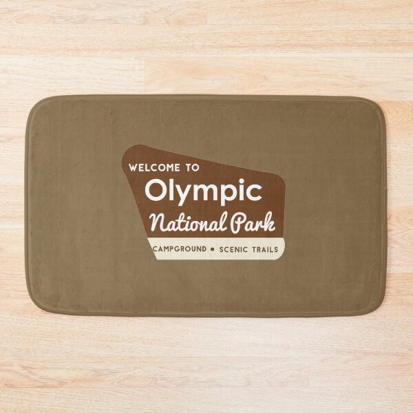 Artikelvorschau, Eingangsschild zum Olympic-Nationalpark entworfen und verkauft von Lil-Bit-Batty.