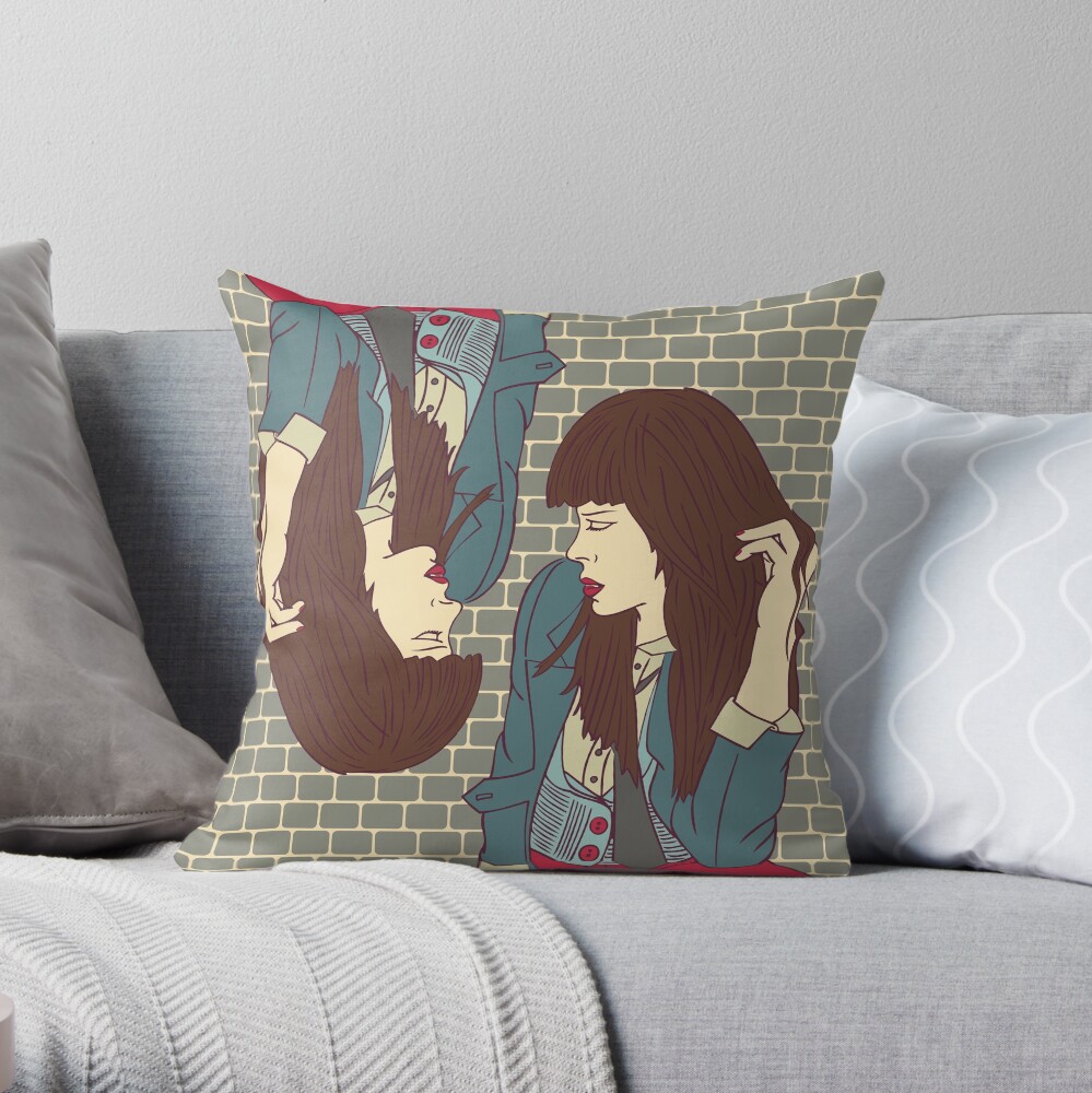 Item preview, Throw Pillow designed and sold by freshinkstain.