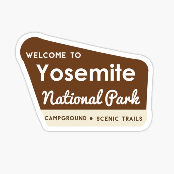 Item preview, Yosemite National Park Entrance Sign designed and sold by Lil-Bit-Batty.