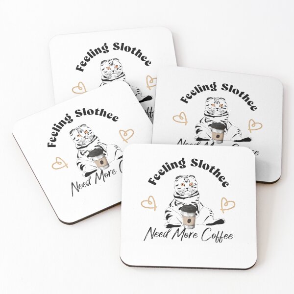 Item preview, Feeling Slothee Need More Coffee designed and sold by InnaPo ⭐⭐⭐⭐⭐.