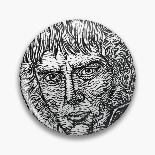 Item preview, CASPAR DAVID FRIEDRICH ink portrait designed and sold by lautir.