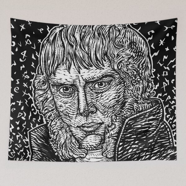Item preview, CASPAR DAVID FRIEDRICH ink portrait designed and sold by lautir.
