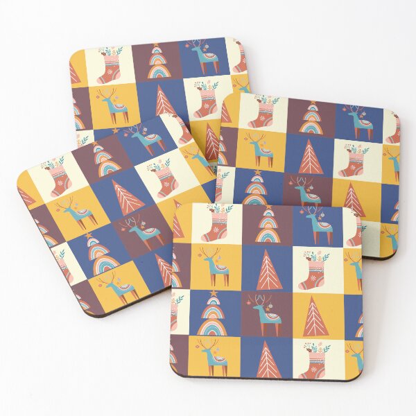 Item preview, Cute boho style Christmas patchwork designed and sold by reka88.