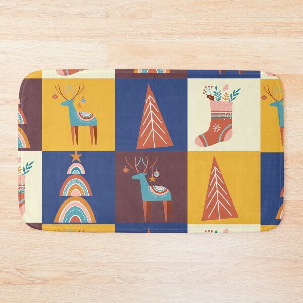 Item preview, Cute boho style Christmas patchwork designed and sold by reka88.