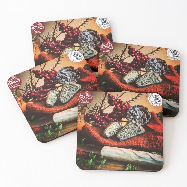 Item preview, Winter Viking Scene. Snow Berries and Nalbinding.  designed and sold by Emma Boast.