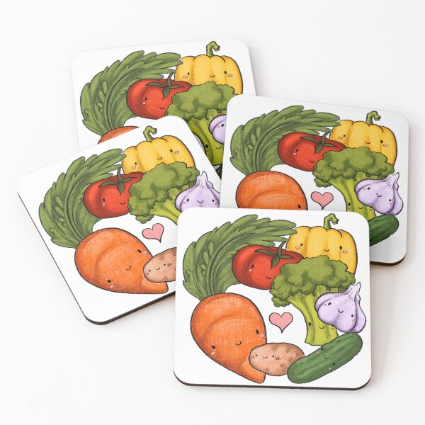 Item preview, Cute and happy vegetables designed and sold by Alex Goubar.