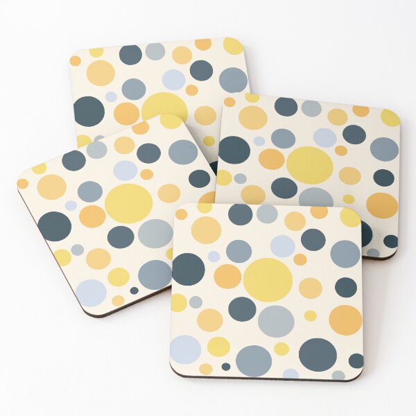 Item preview, Blue and yellow retro style polka dots design designed and sold by BattaAnastasia.