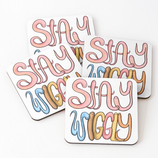 Item preview, Stay Wiggly - Happy Worms designed and sold by Alex Goubar.