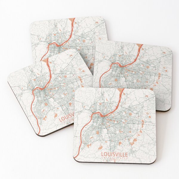 Item preview, Louisville City Map of Kentucky, USA - Bohemian designed and sold by deMAP.