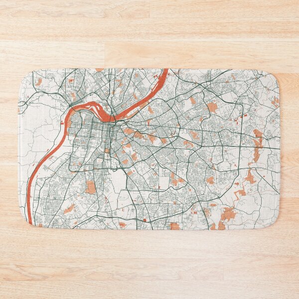 Item preview, Louisville City Map of Kentucky, USA - Bohemian designed and sold by deMAP.