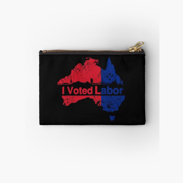 Item preview, I Voted for the Australian Labor Party with Canberra skyline in Black designed and sold by Manoroma.